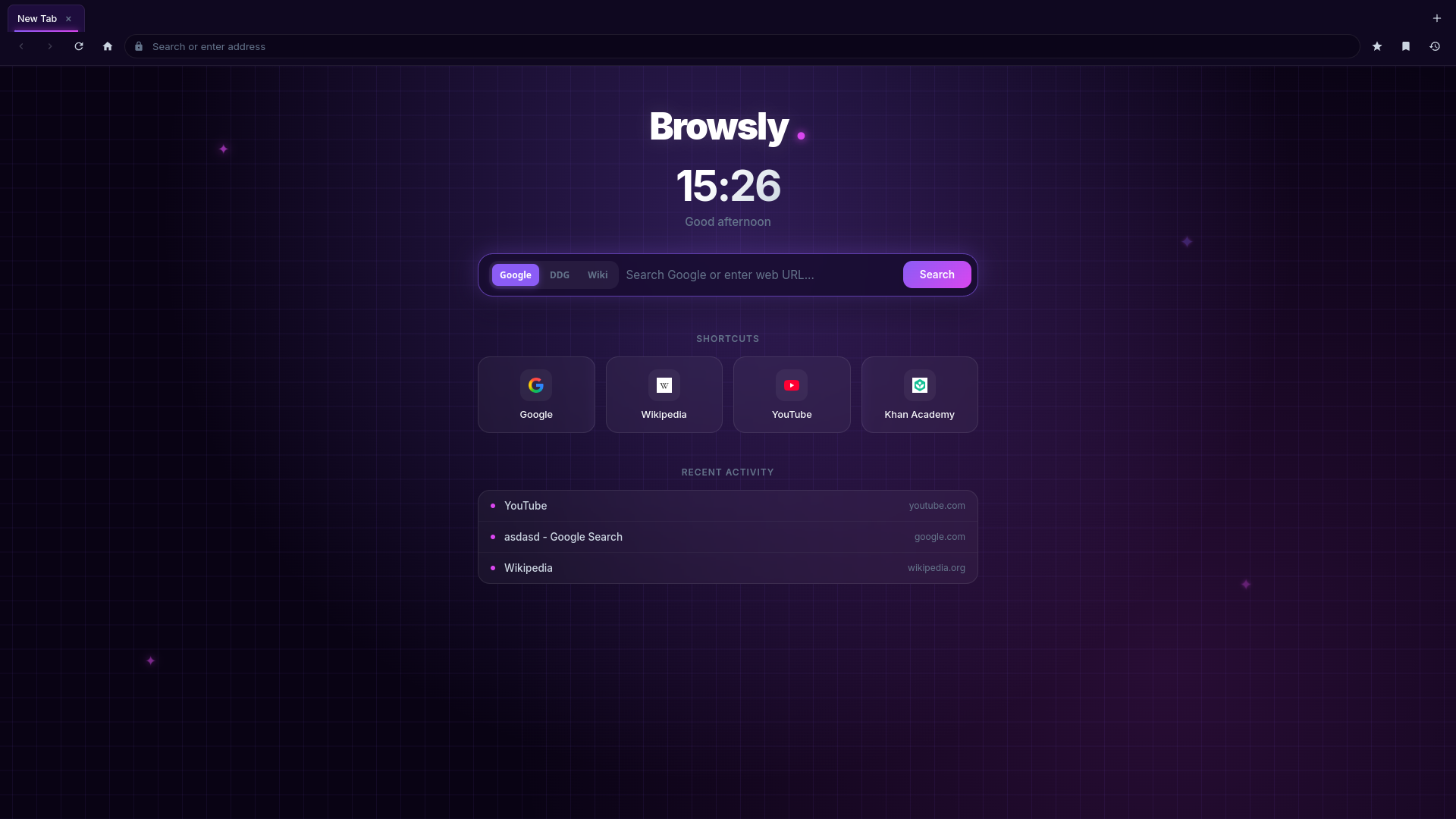 Browsly Browser Management Screenshot